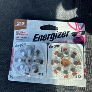 4 Packs Of Energizer  batteries.‎ Size 13 Zinc Air Hearing Aid  Exp 10/27